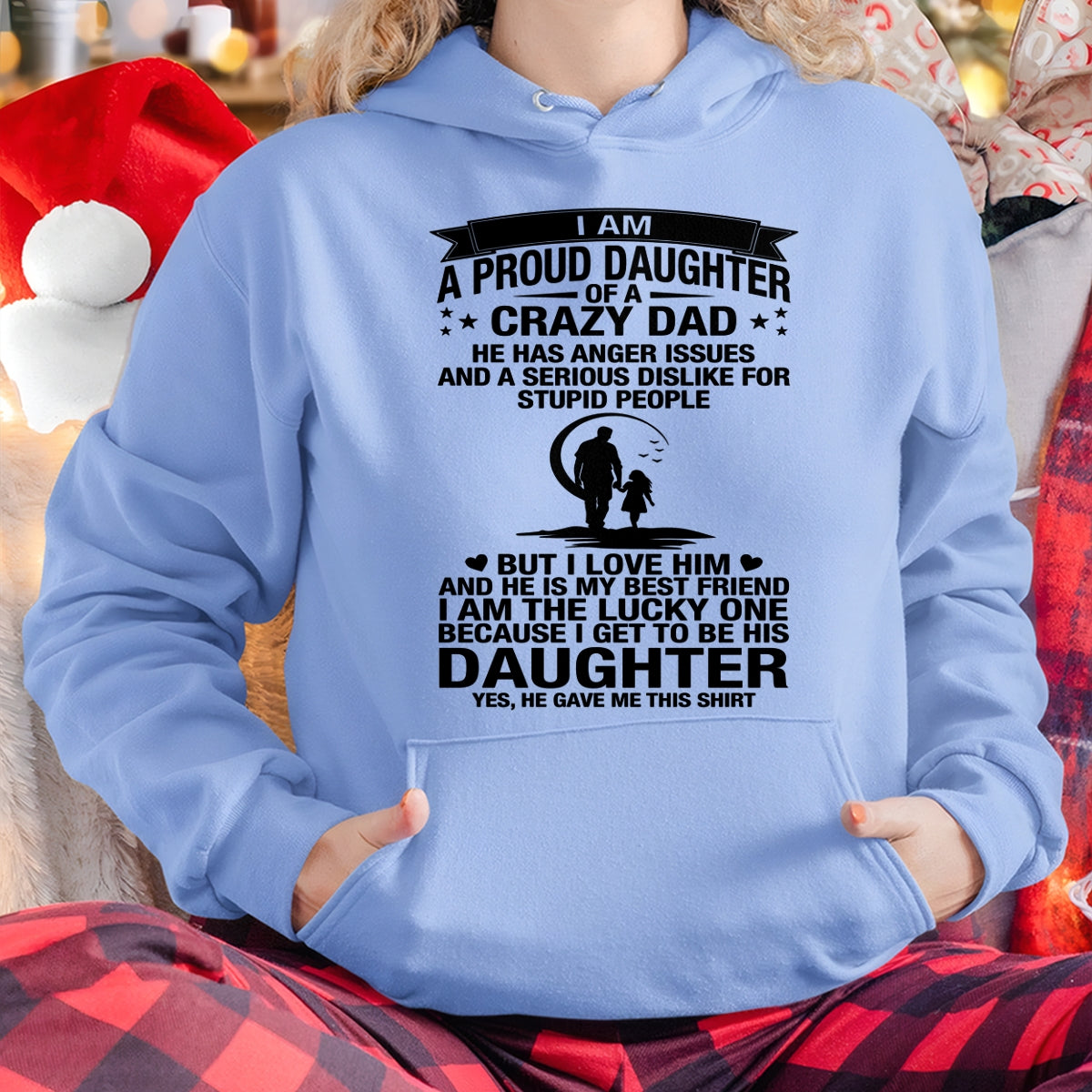 I'M A LUCKY DAUGHTER, DAD IS MY BEST FRIEND - SPECIAL EDITION FOR FATHER'S DAY - GIFT FROM DAD TO DAUGHTER BIRTHDAY MONTH T-SHIRT/HOODIE/SWEATSHIRT FOR GIRL/WOMAN  - HNDS00
