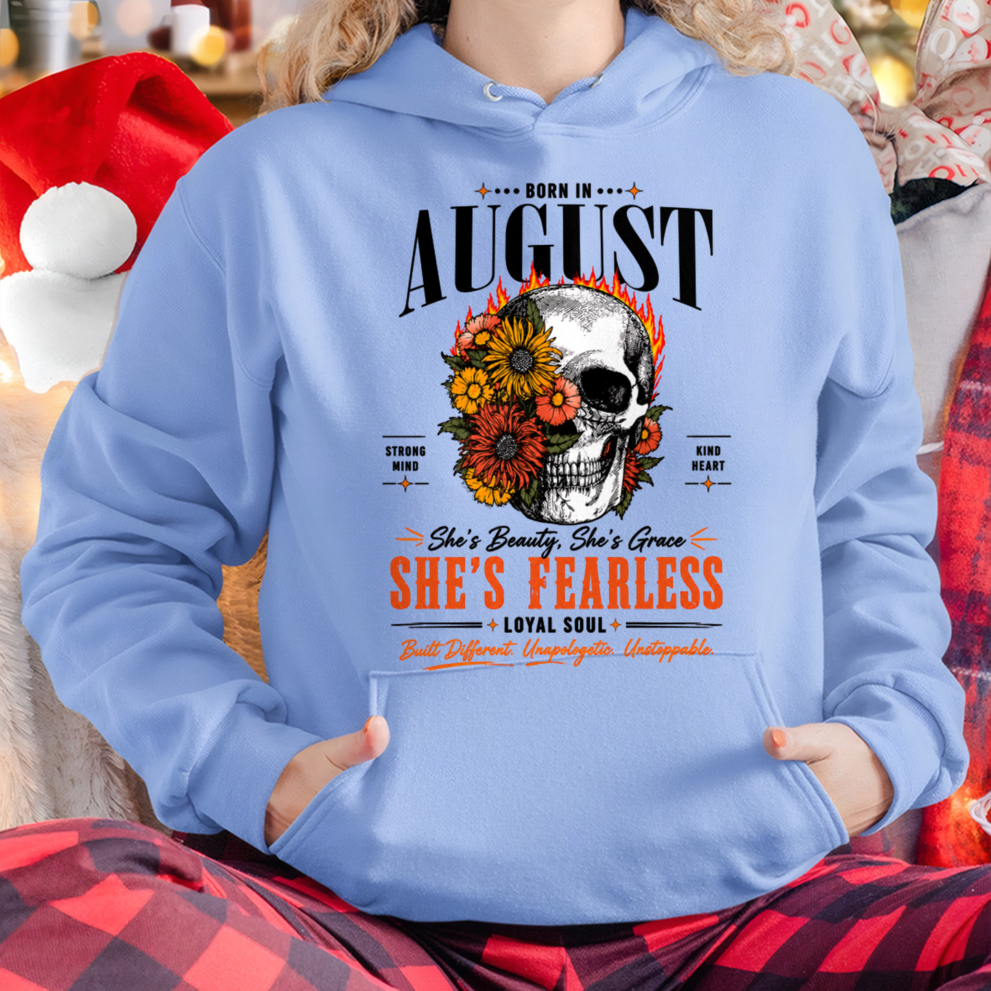 AUGUST – SHE’S FEARLESS – BEAUTY & GRACE WOMEN TEE - T-SHIRT FOR WOMEN - MTNN08 (SKU2605-389-08)