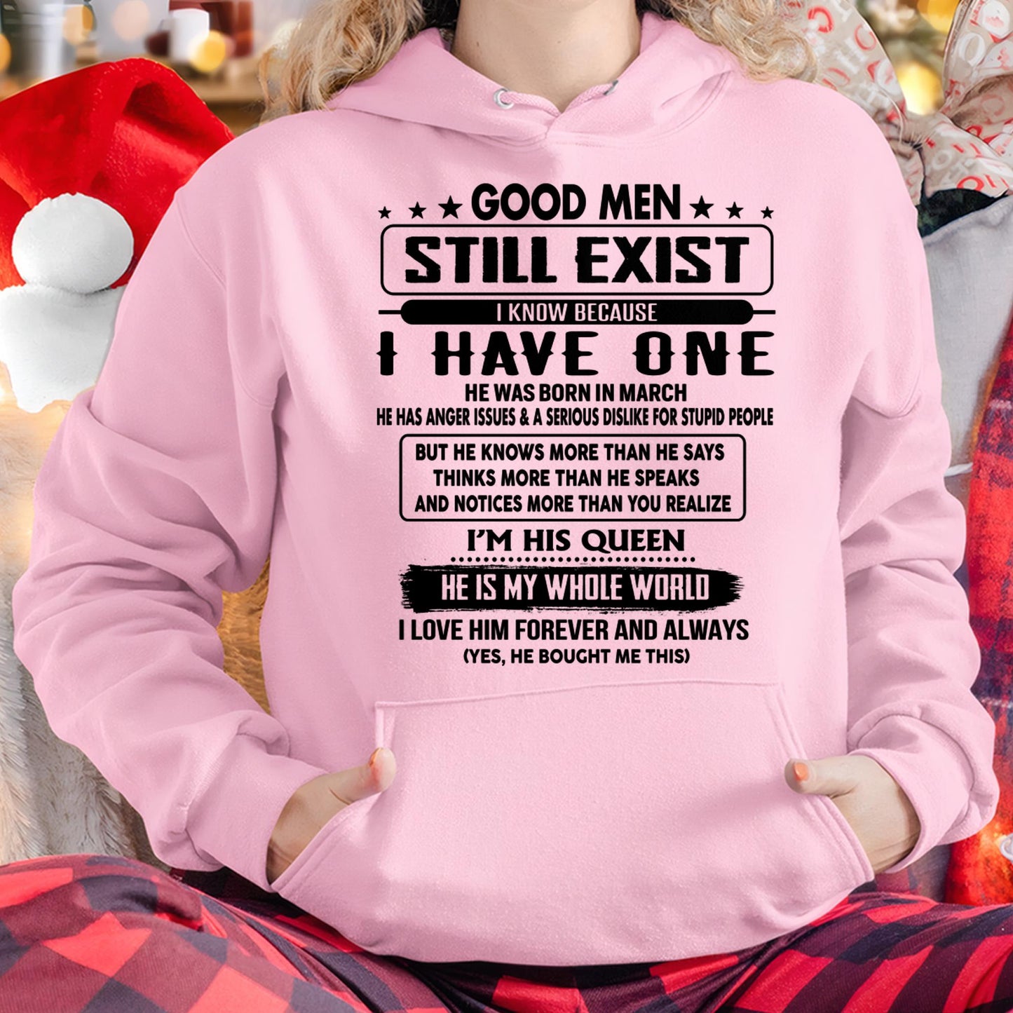 March - Good men Still Exist - gift for your girlfriend, wife from Husband - HNDS03 (SKU-GM-03)