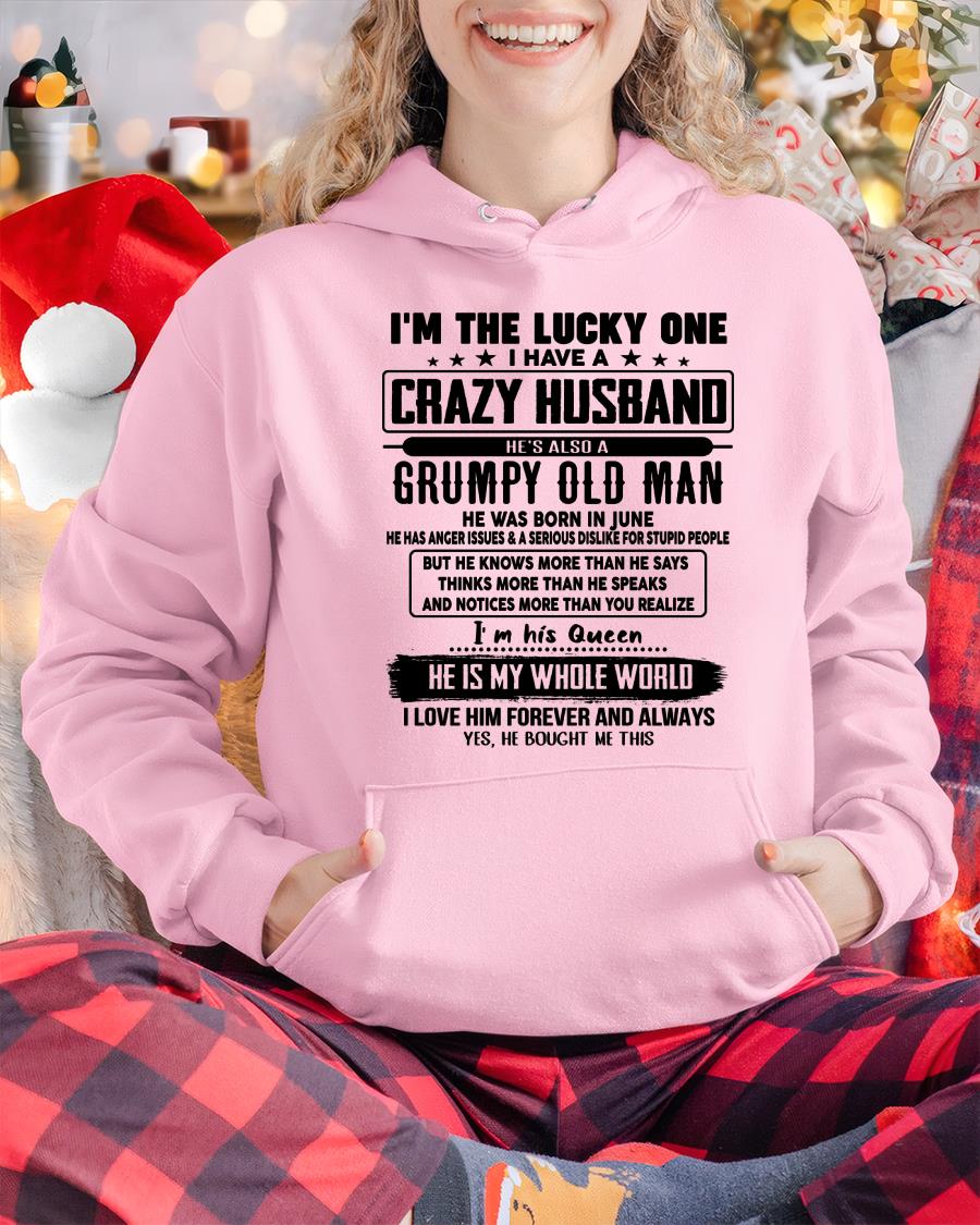 June - I am Lucky One I Have A Crazy Husband - Gift for Wife From Husband - HNDS06 (SKUT-LUCKYONE-06)