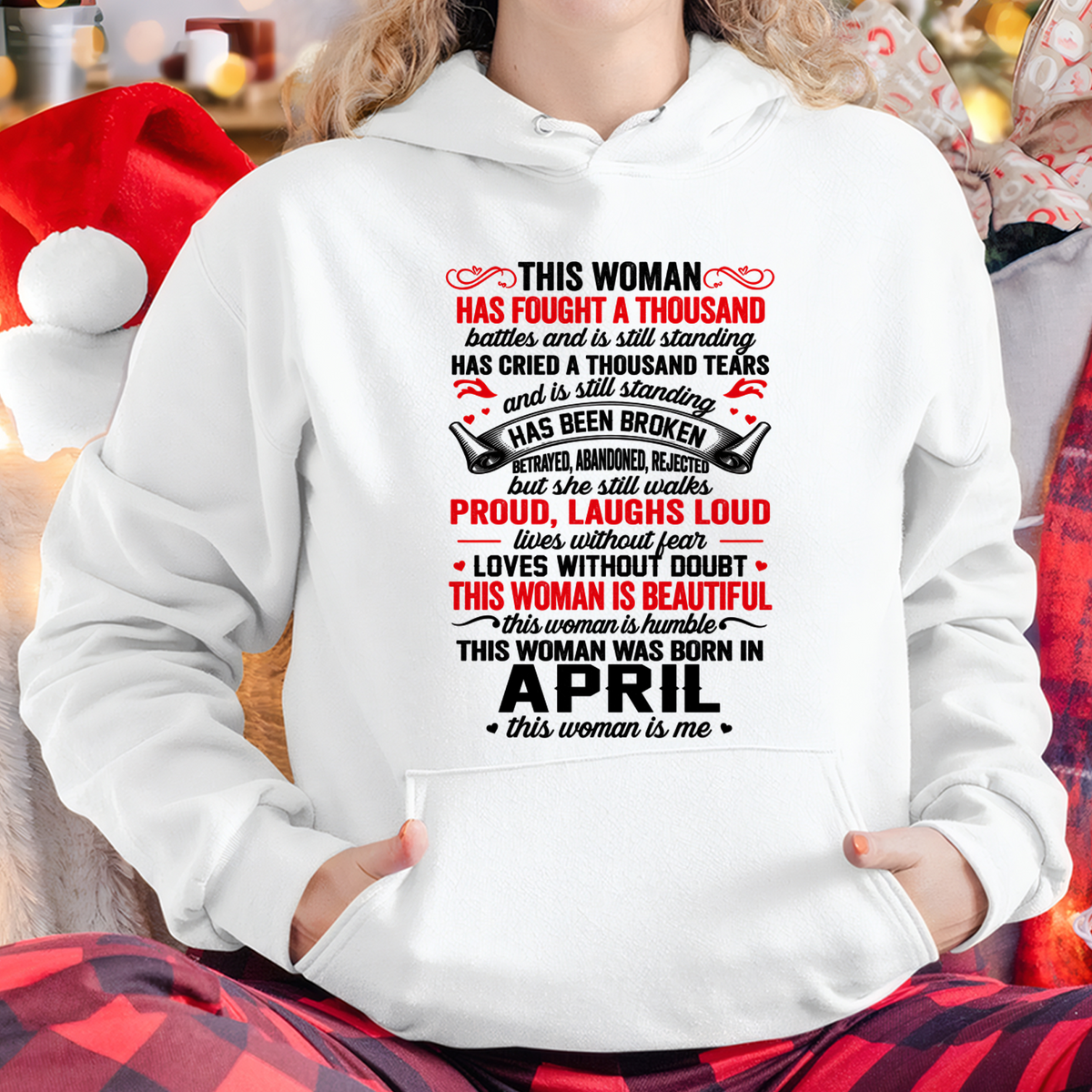 APRIL WOMEN – BEAUTIFUL, STRONG & UNBREAKABLE – T-SHIRT FOR WOMEN – MTNN04 (SKU2609-253-04)