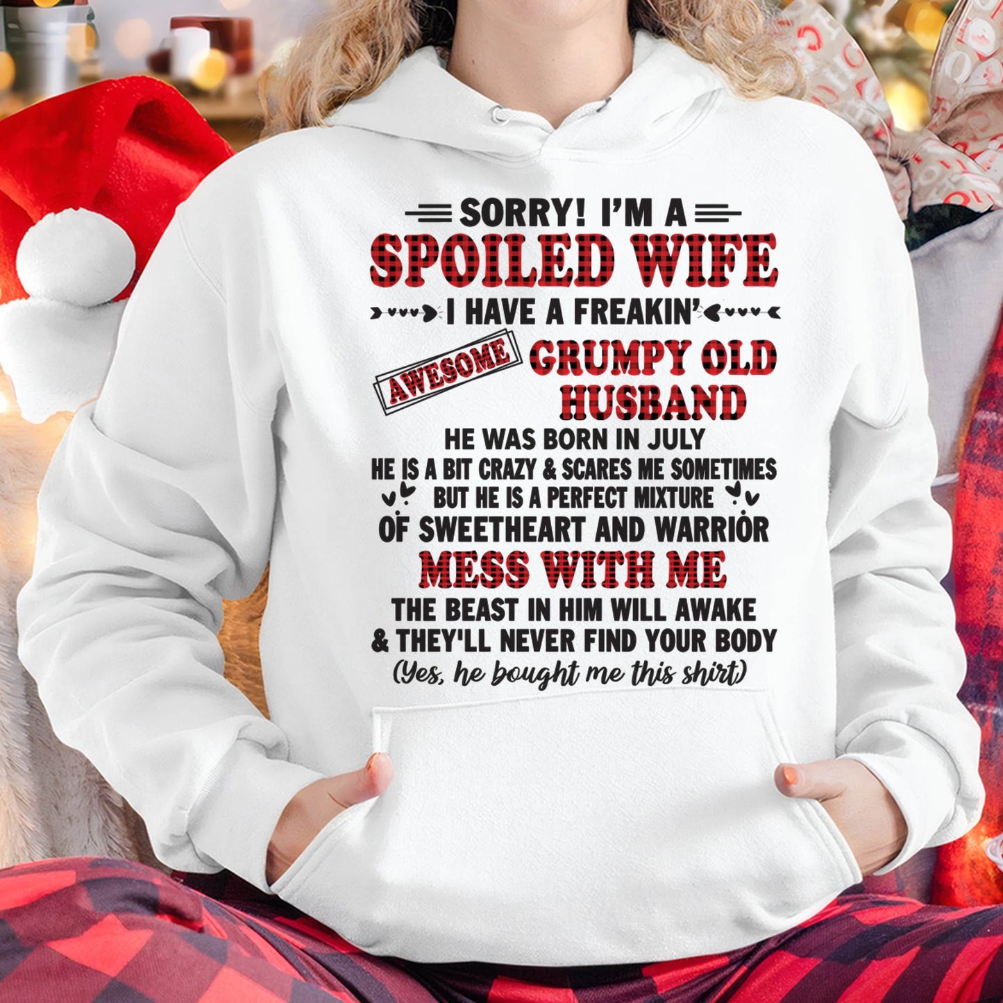 JULY - SPOILED WIFE OF AWESOME GRUMPY OLD HUSBAND - PERFECT GIFT  FROM HUSBAND - MTNN07 (SKU12-111-07)