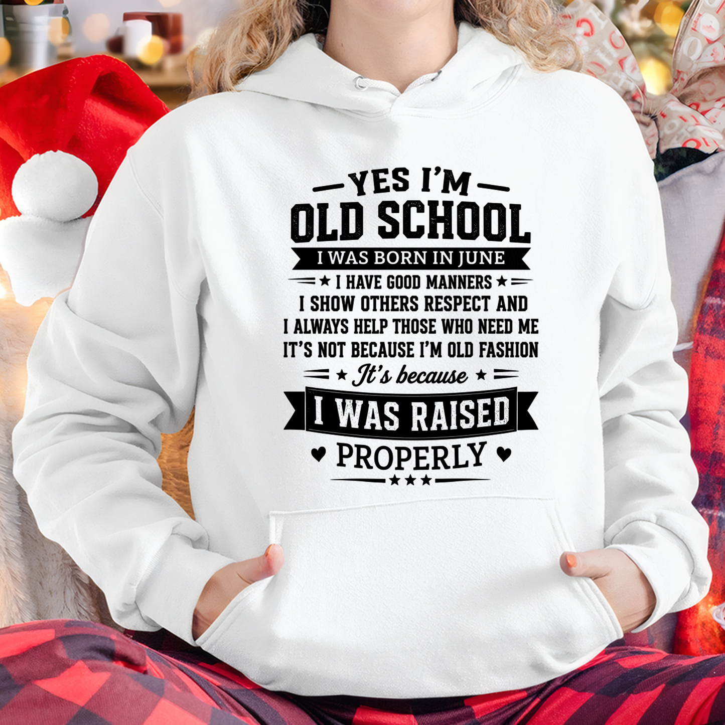 JUNE - OLD SCHOOL WITH GOOD MANNERS – T-SHIRT FOR WOMEN – MTNN06 (SKU2606-193-06)