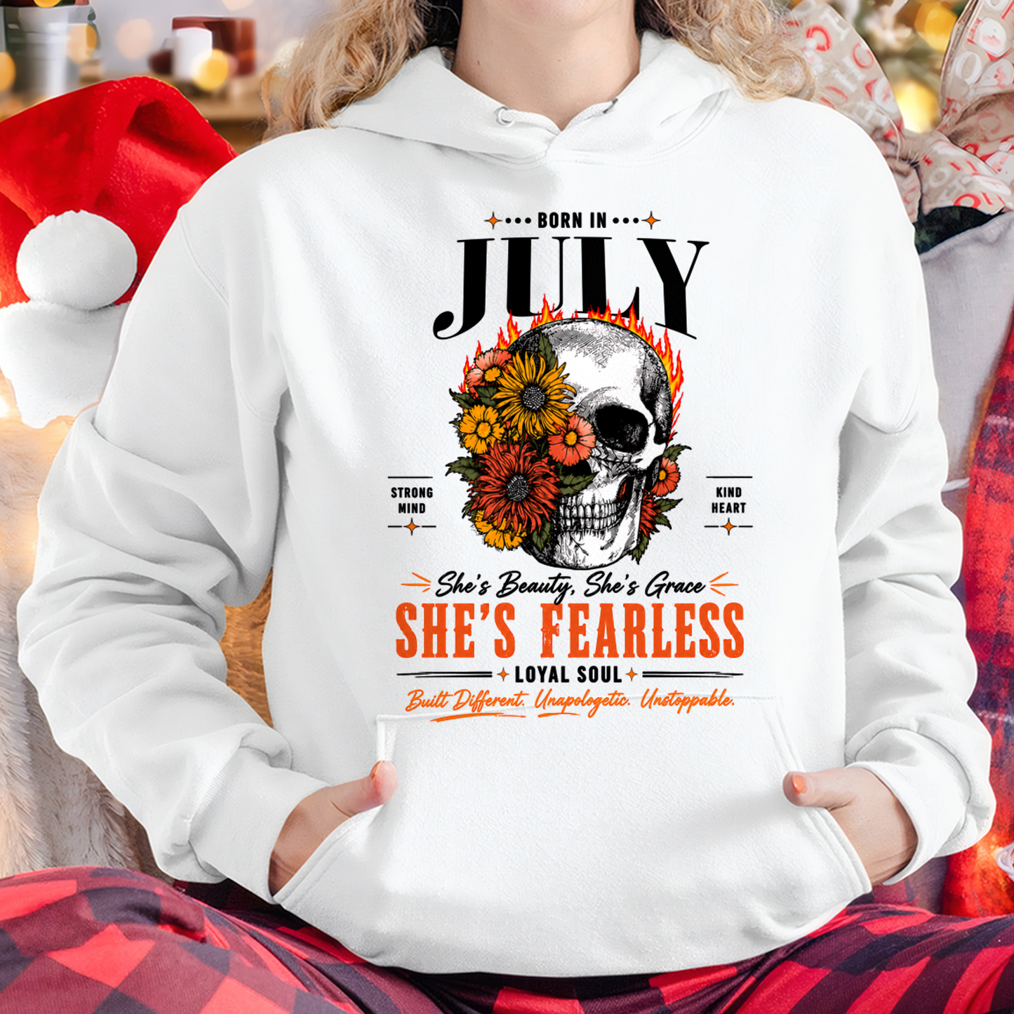 JULY – SHE’S FEARLESS – BEAUTY & GRACE WOMEN TEE - T-SHIRT FOR WOMEN - MTNN07 (SKU2605-389-07)