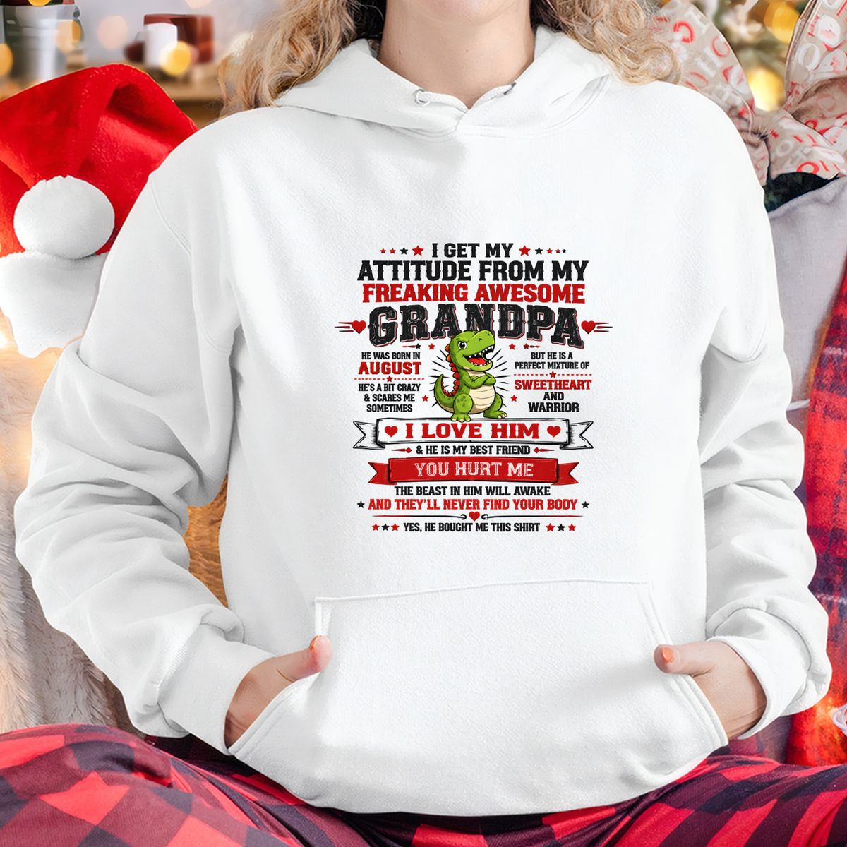 AUGUST – FREAKING AWESOME GRANDPA – T-SHIRT GIFT FROM GRANDPA – MTNN08 (SKU2610-22-08)