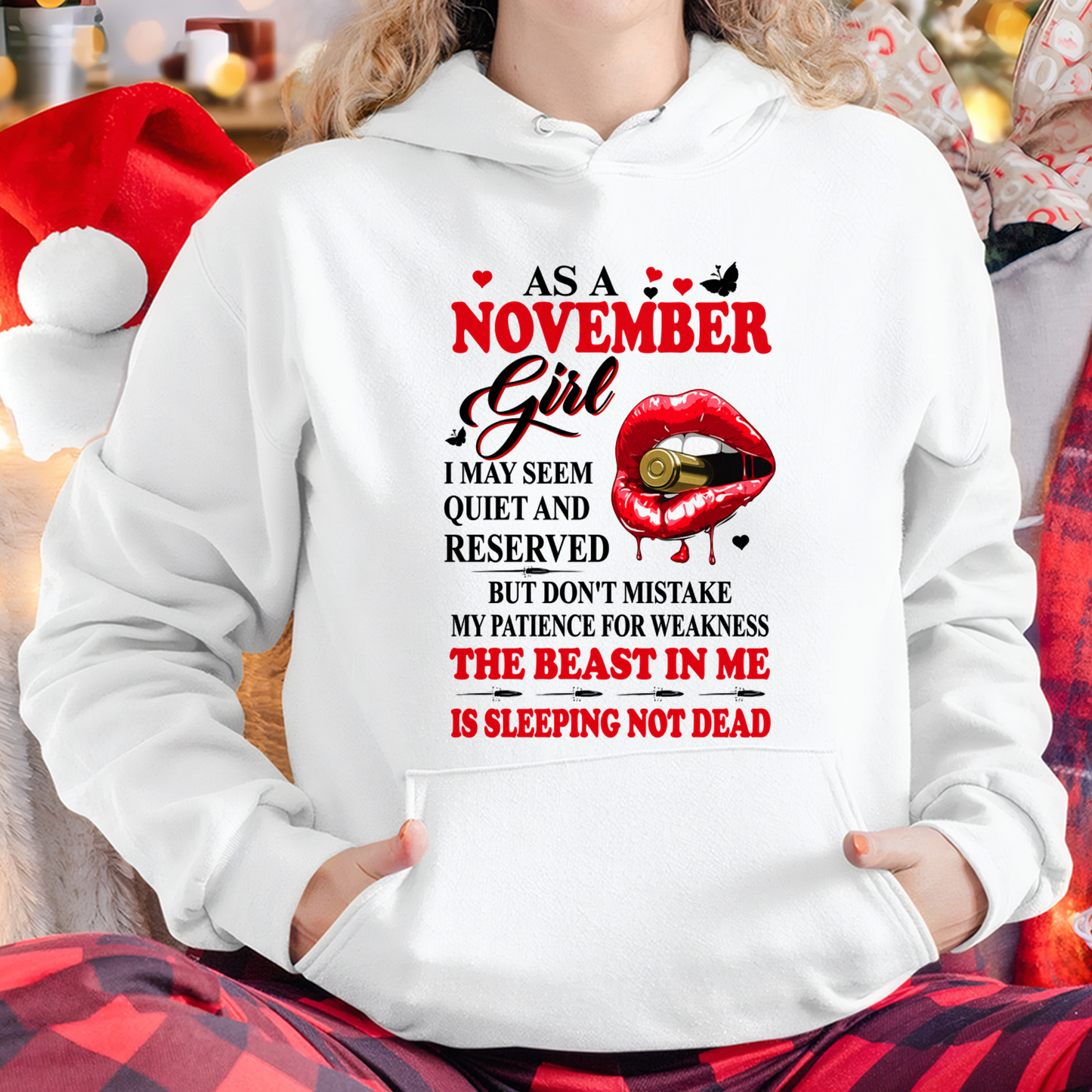 NOVEMBER GIRL – DON'T MISTAKE MY PATIENCE FOR WEAKNESS – T-SHIRT FOR WOMEN – MTNN11 (SKU2607-204-11)