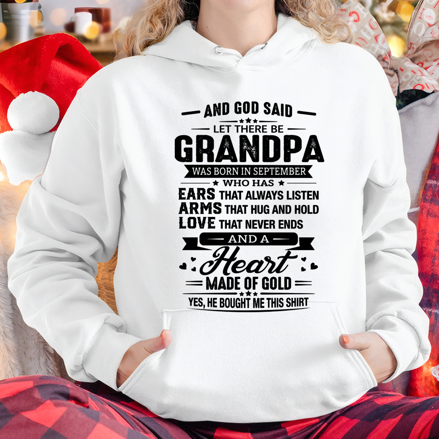 SEPTEMBER – GRANDPA WITH A HEART MADE OF GOLD – T-SHIRT FROM GRANDPA – MTNN09 (SKU2606-173-09)