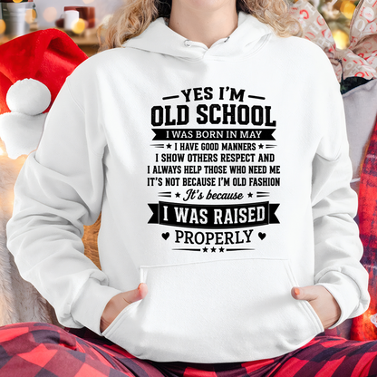 MAY - OLD SCHOOL WITH GOOD MANNERS – T-SHIRT FOR WOMEN – MTNN05 (SKU2606-193-05)