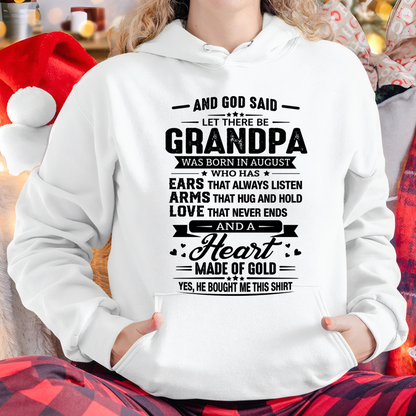 AUGUST – GRANDPA WITH A HEART MADE OF GOLD – T-SHIRT FROM GRANDPA – MTNN08 (SKU2606-173-08)