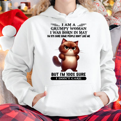 I'M A GRUMPY WOMAN BORN IN MAY T-SHIRT/HOODIE/SWEATSHIRT FOR GIRL/WOMAN  - MTNN05