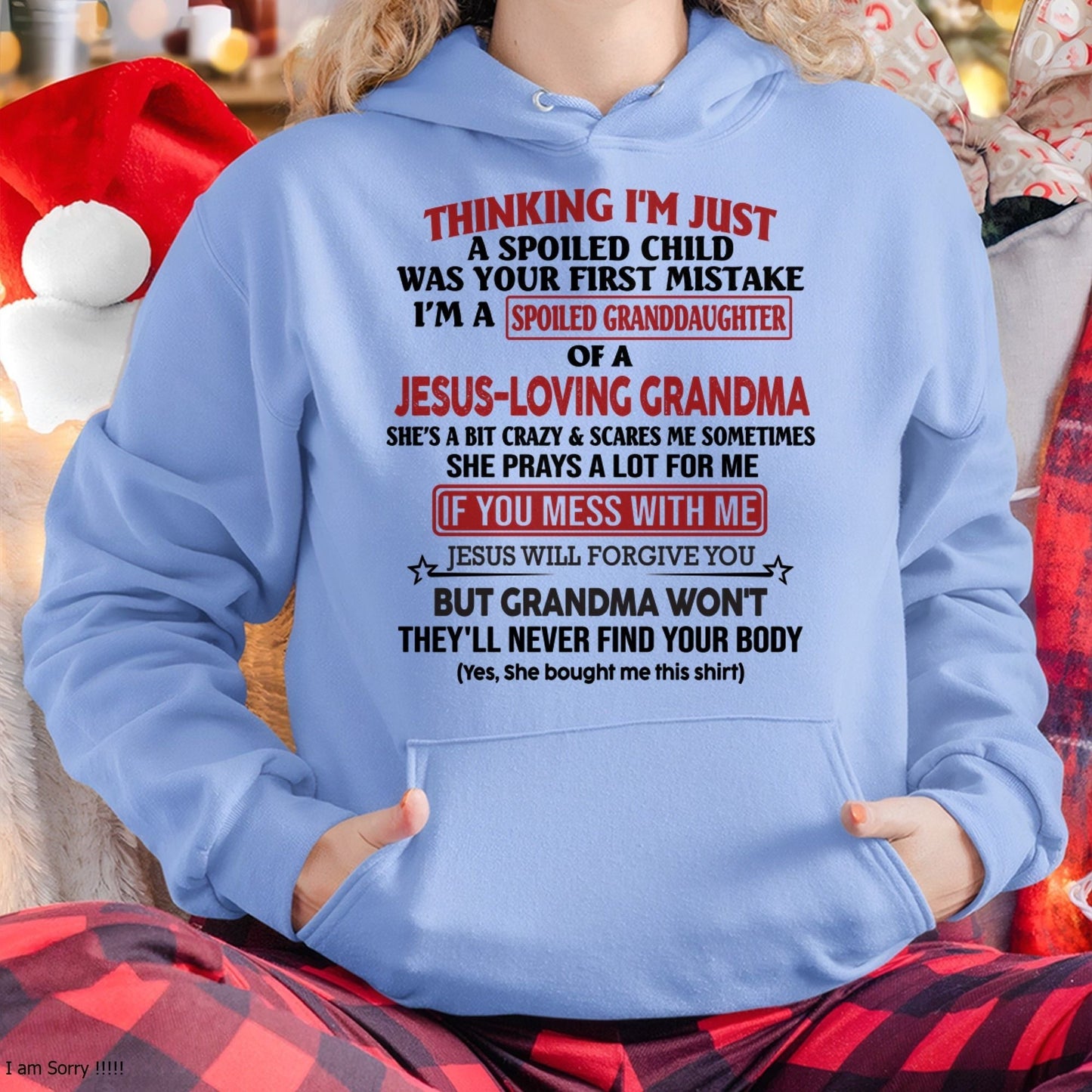Christian Girl Shirt – Spoiled by Grandma – From Grandma to Granddaughter MTNN00 (SKU07-181-00)