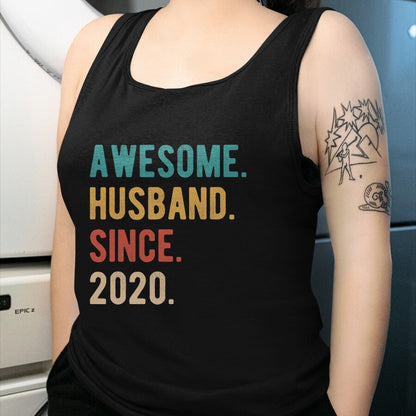 Best Wife Shirt, Wife and Husband Unisex T-Shirt/Hoodie/Sweatshirt HLT00 - 4th Year Wedding Anniversary Epic Awesome Husband Since 2020 T-Shirt