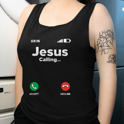 Christian Tee, Christian Faith Unisex T-Shirt/Hoodie/Sweatshirt HLT00 - Jesus Calling God Christ Faith Religious Christian Gift T-Shirt