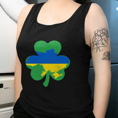 Patrick Day Shirts for Family, Funny Patrick Day shirts, st patrick's day Unisex T-Shirt/Hoodie/Sweatshirt HLT00 - Irish Shamrock Good Luck Ukrainians Ukraine Map Patrick Day T-Shirt