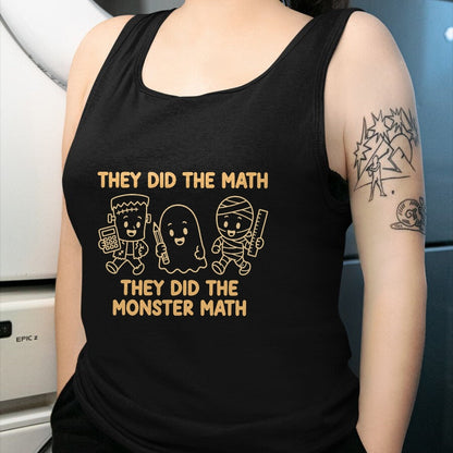 Best Teacher Shirt, Funny Teacher UnisexT-Shirt/Hoodie/Sweatshirt HLT00 - Cute Funny They Did The Monster Math Teachers Halloween T-Shirt (3)