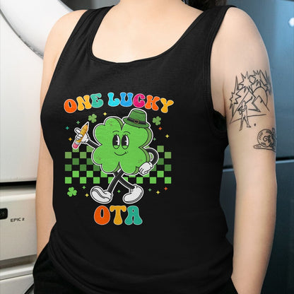 Patrick Day Shirts for Family, Funny Patrick Day shirts, st patrick's day Unisex T-Shirt/Hoodie/Sweatshirt HLT00 - Vintage One Lucky OTA St Patrick Day School Assistant T-Shirt