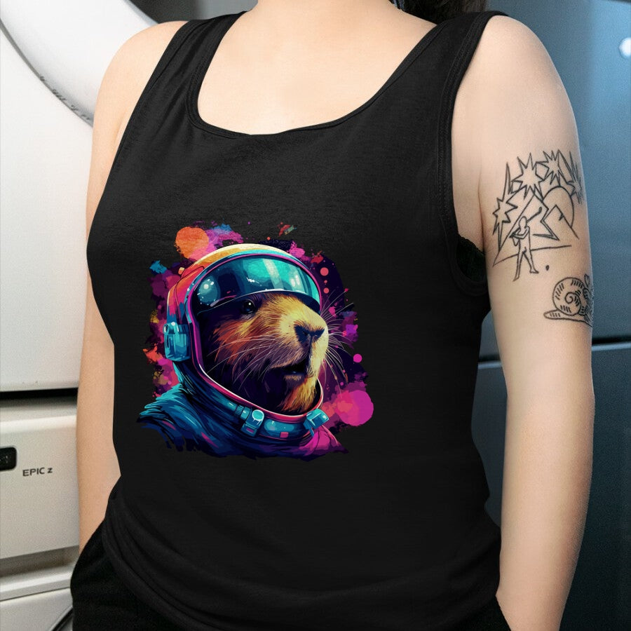 Cute Capybara Shirt, Funny Capybara Unisex T-Shirt/Hoodie/Sweatshirt HLT00 - Funny Capybara Galaxy Tee, Shirt For Women Men Kids Long Sleeve T-Shirt