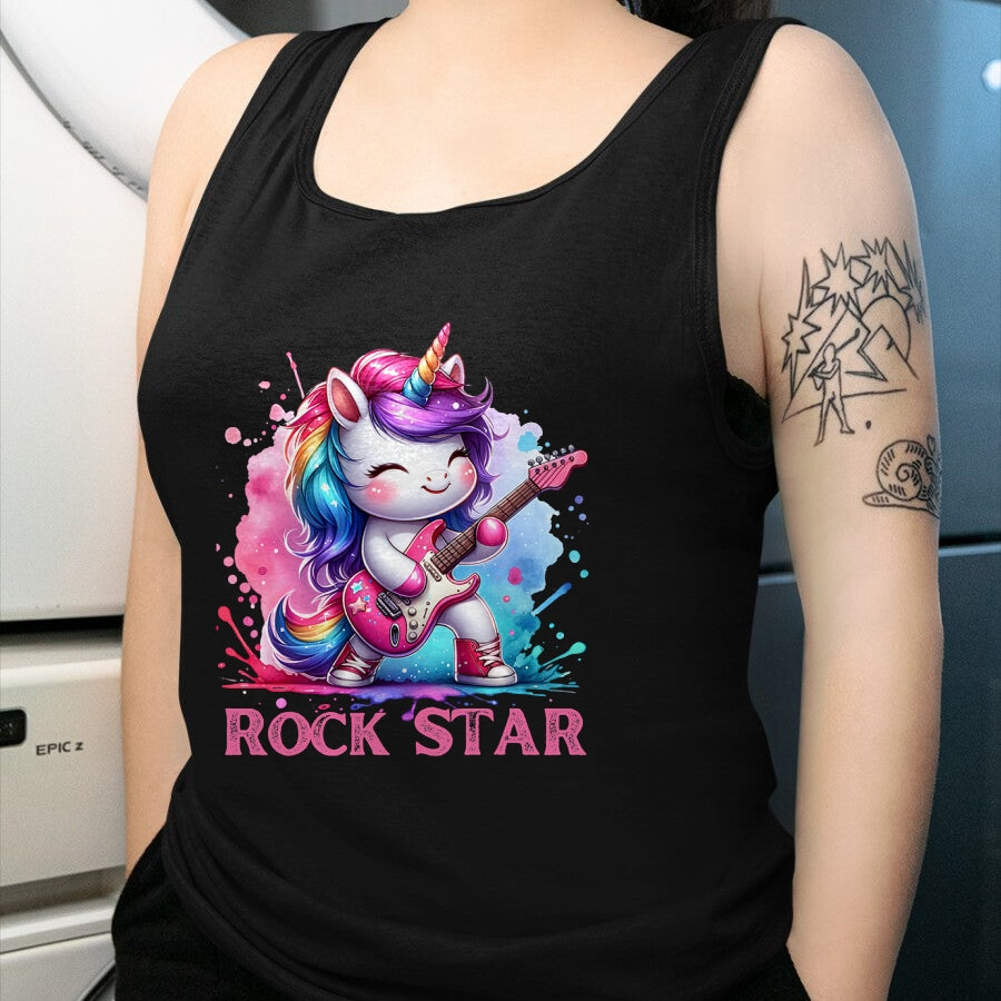 Guitar Lover Shirt, Funny Guitar UnisexT-Shirt/Hoodie/Sweatshirt HLT00 - Cute Unicorn Rock Star Guitar Rockin_ Music Singer T-Shirt