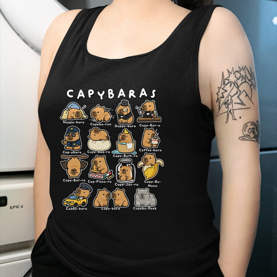 Cute Capybara Shirt, Funny Capybara Unisex T-Shirt/Hoodie/Sweatshirt HLT00 - Cute Capybaras Puns Funny Rodent Meme Animal Lover Humor T-Shirt