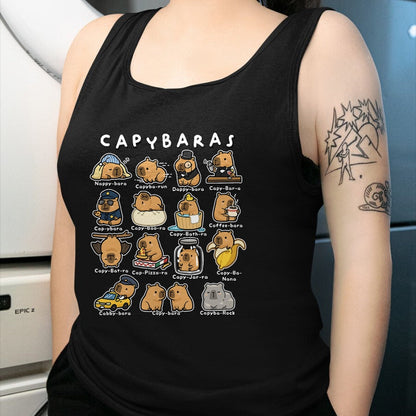Cute Capybara Shirt, Funny Capybara Unisex T-Shirt/Hoodie/Sweatshirt HLT00 - Cute Capybaras Puns Funny Rodent Meme Animal Lover Humor T-Shirt