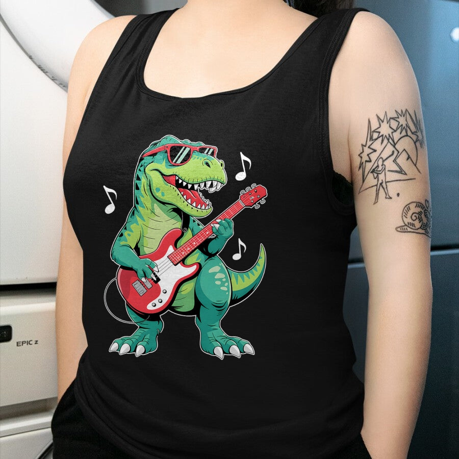 Guitar Lover Shirt, Funny Guitar UnisexT-Shirt/Hoodie/Sweatshirt HLT00 - Funny Dinosaur and Guitar Lover Toddler Boys Kids Men T-Shirt