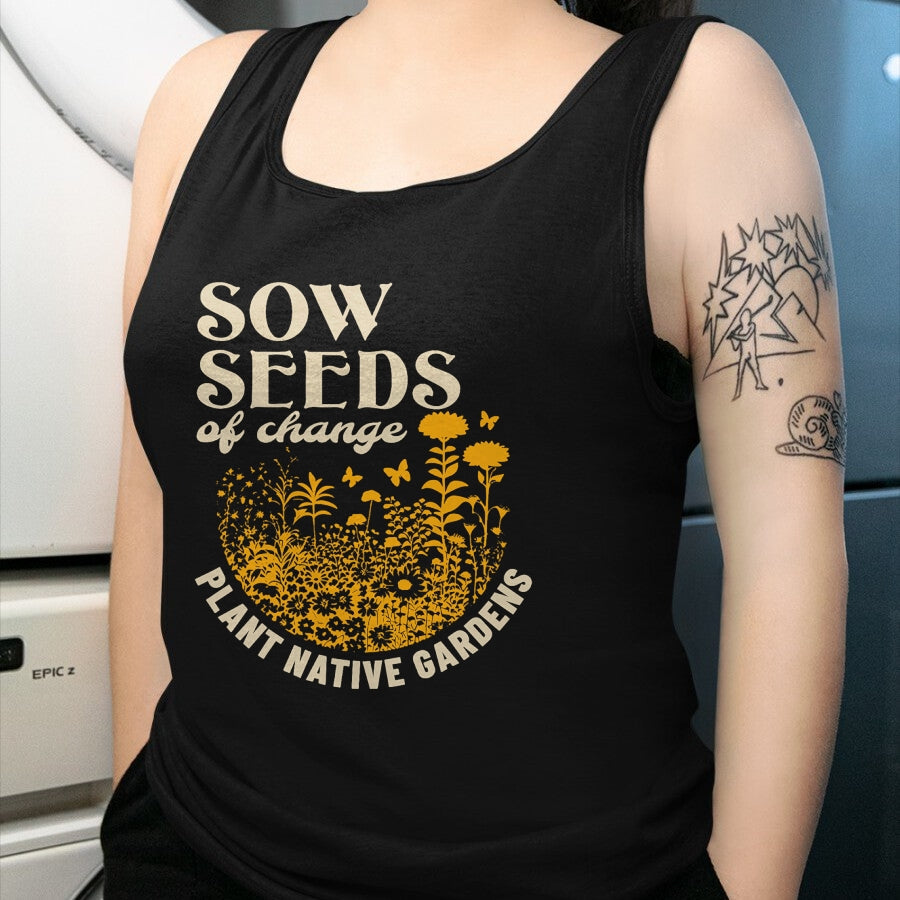 Native American T-Shirts, Vintage Native American Unisex T-Shirt/Hoodie/Sweatshirt HLT00 - Sow Seeds Of Change Plant Native Gardens