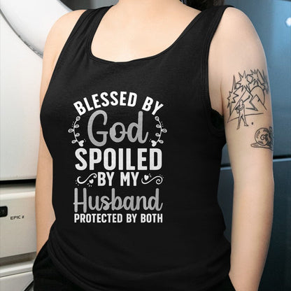 Best Wife Shirt, Wife and Husband Unisex T-Shirt/Hoodie/Sweatshirt HLT00 - Gift for wife T shirt, spoiled wife   Funny Spoiled Wife Art For Women Girls Husband Spoiled Wife Pr (19)