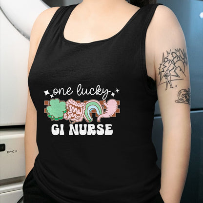 Patrick Day Shirts for Family, Funny Patrick Day shirts, st patrick's day Unisex T-Shirt/Hoodie/Sweatshirt HLT00 - One Lucky Gl Gastroenterology Nurse St Patrick Day Nursing T-Shirt