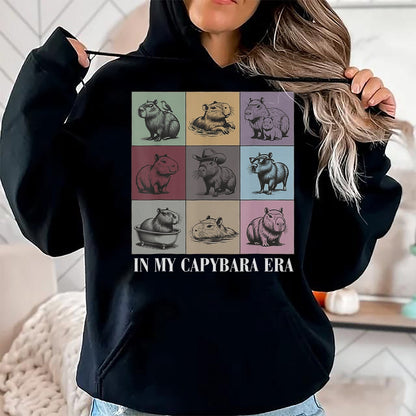 Cute Capybara Shirt, Funny Capybara Unisex T-Shirt/Hoodie/Sweatshirt HLT00 - Cute Capybara Lover In My Capybara Era Gift For Boys Girls T-Shirt