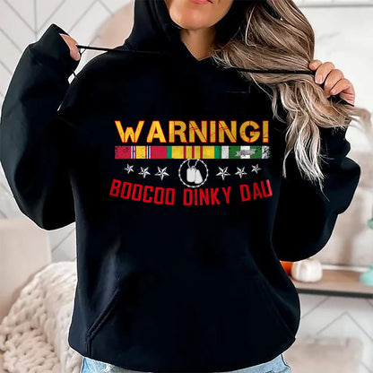 Proud Veteran Shirt, Funny Veteran UnisexT-Shirt/Hoodie/Sweatshirt HLT00 - Vietnam Veteran Shirt Boocoo Dinky Dau Tee T-Shirt