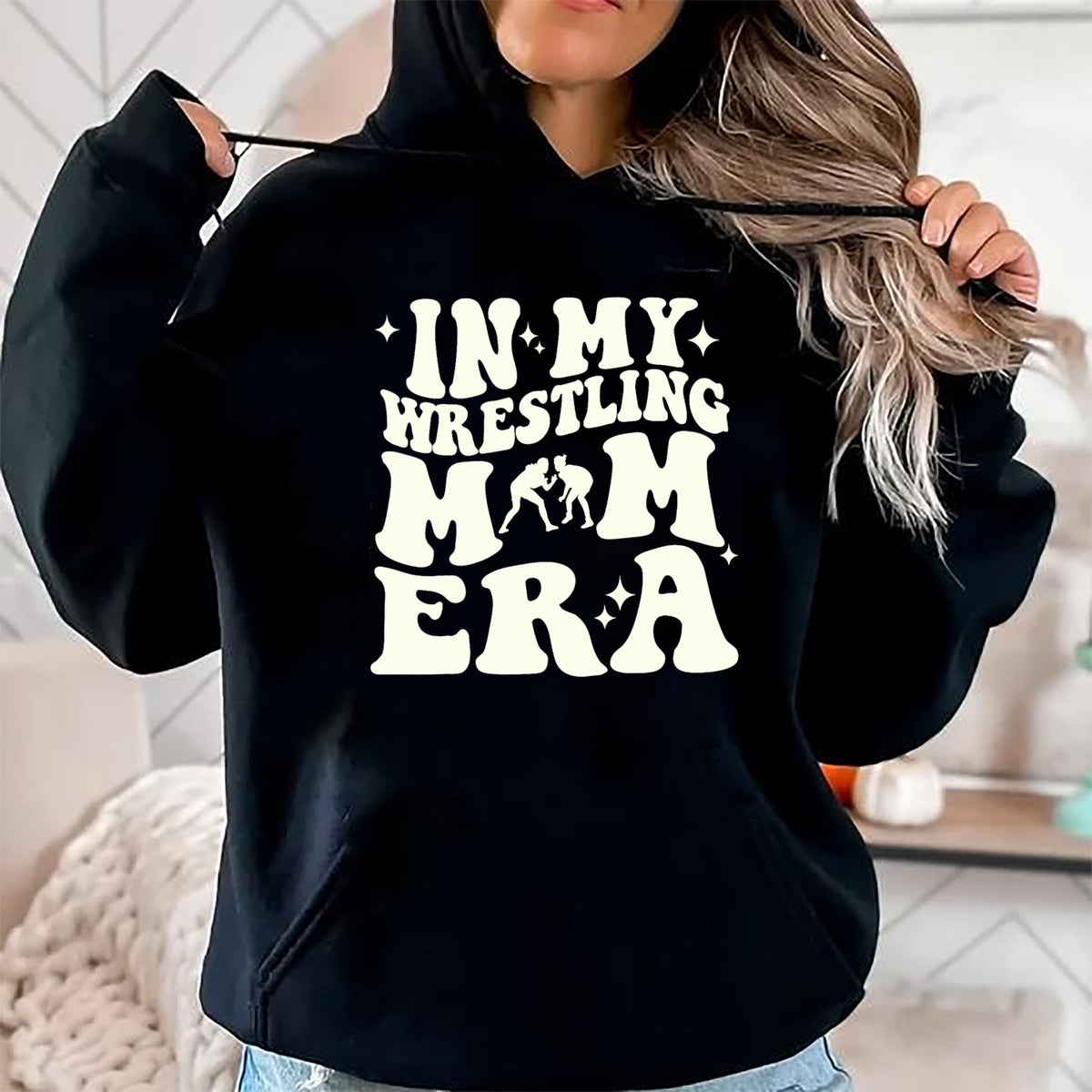 Gift for Mom Shirt, Funny Mom Unisex T-Shirt/Hoodie/Sweatshirt HLT00 - In my wrestling mom era T-Shirt