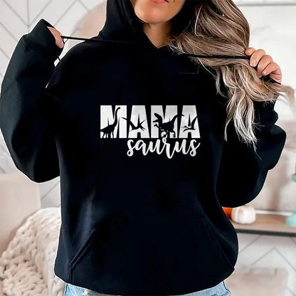 Gift for Mom Shirt, Funny Mom Unisex T-Shirt/Hoodie/Sweatshirt HLT00 - MamaSaurus T rex Dinosaur Funny Mama Saurus Mother_s Day T-Shirt
