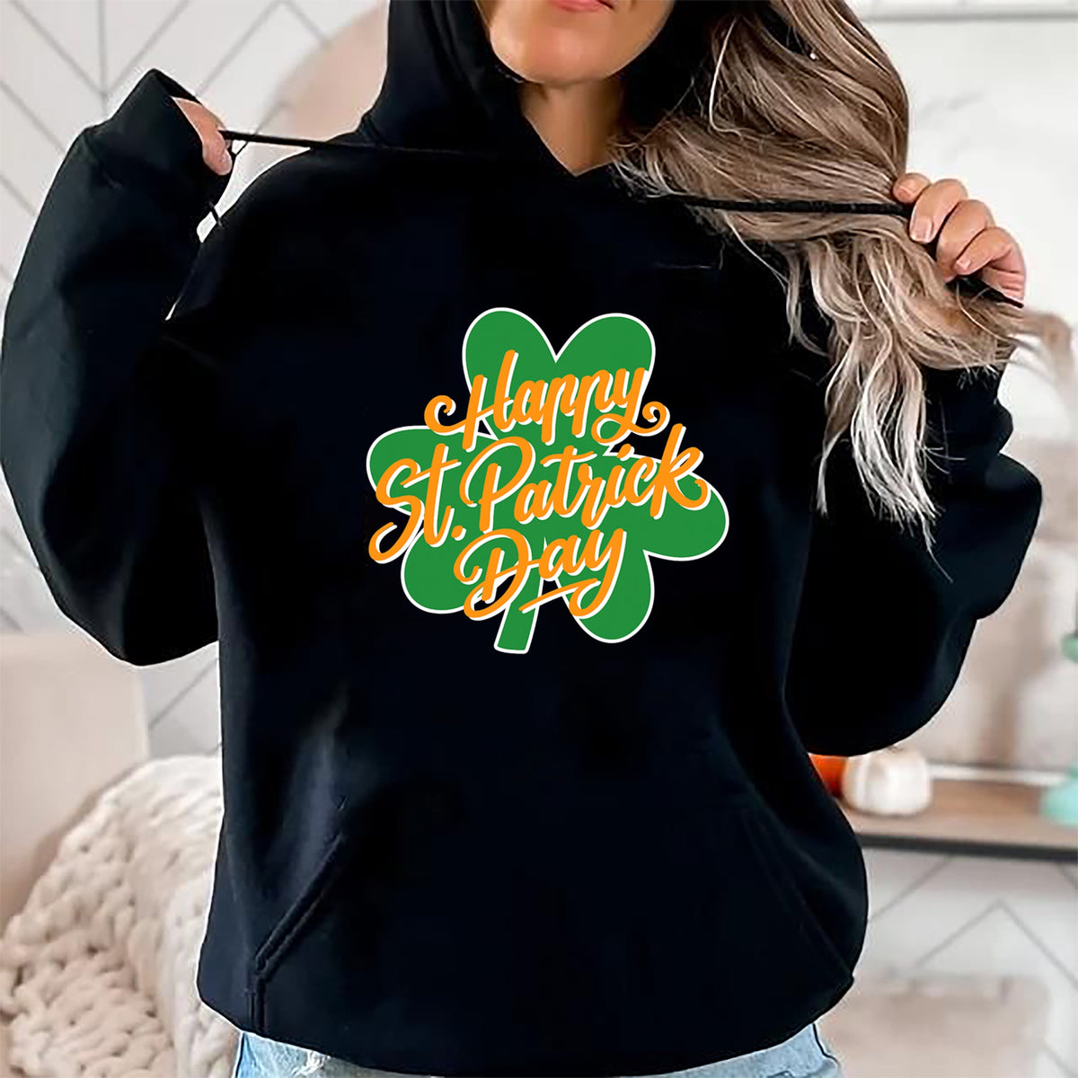 Patrick Day Shirts for Family, Funny Patrick Day shirts, st patrick's day Unisex T-Shirt/Hoodie/Sweatshirt HLT00 - Happy St. Patrick_ Day Clover leaves Irish Ireland Shamrock T-Shirt