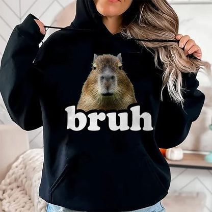 Cute Capybara Shirt, Funny Capybara Unisex T-Shirt/Hoodie/Sweatshirt HLT00 - Mens Womens Kids Meme Lover Bruh Capybara T-Shirt