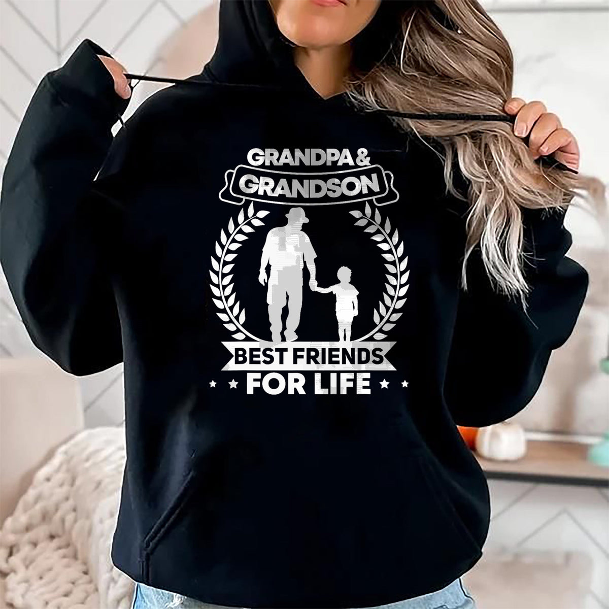 Best Grandpa Shirt, Proud Grandpa Unisex T-Shirt/Hoodie/Sweatshirt HLT00 - Grandpa and Grandson Matching Grandfather and Grandson T-Shirt