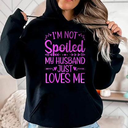 Best Wife Shirt, Wife and Husband Unisex T-Shirt/Hoodie/Sweatshirt HLT00 - Gift for wife T shirt, spoiled wife   Funny Spoiled Wife Art For Women Girls Husband Spoiled Wife Ra (1)