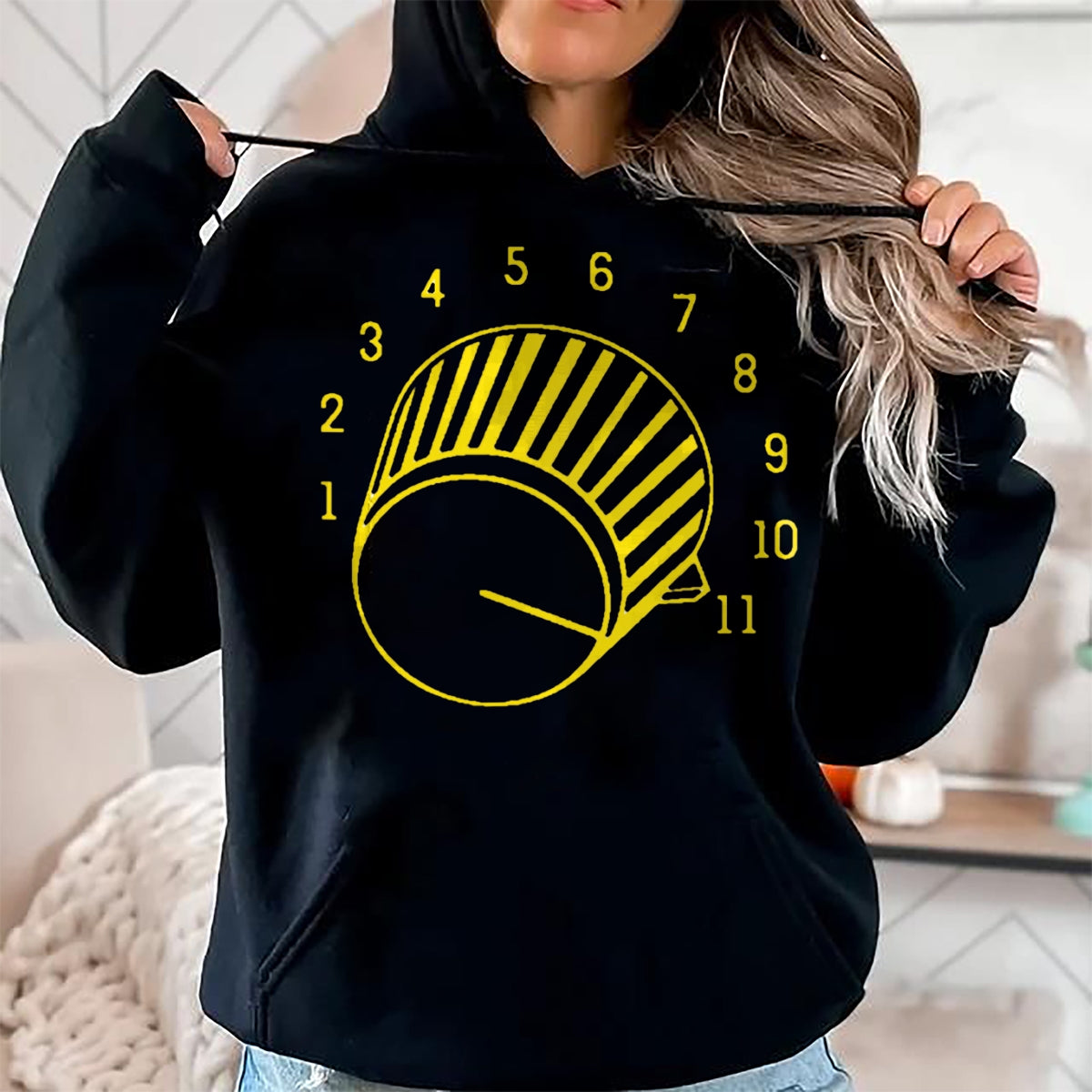 Guitar Lover Shirt, Funny Guitar UnisexT-Shirt/Hoodie/Sweatshirt HLT00 - Guitar Shirt Volume up to 11 T-Shirt