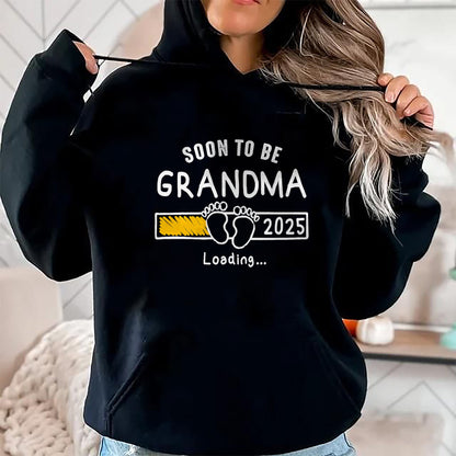 Best Grandpa Shirt, Proud Grandpa Unisex T-Shirt/Hoodie/Sweatshirt HLT00 - Soon to be Grandma 2025 Loading Promoted to Grandma 2025 T-Shirt