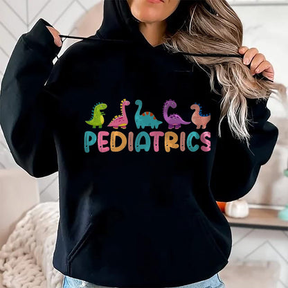 Best Doctor Shirt, Funny Doctor UnisexT-Shirt/Hoodie/Sweatshirt HLT00 - Pediatrics Dinosaurs Peds Nurse Crew Appreciation Pediatric T-Shirt, Men, Black, 3X-Large