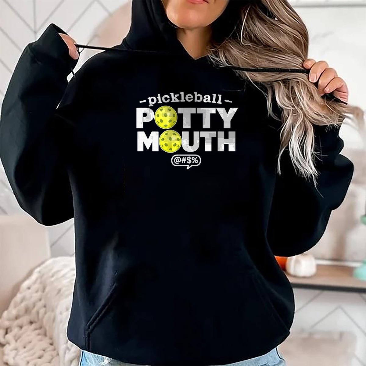 Funny Pickleball Shirt, Pickleball Lover Unisex T-Shirt/Hoodie/Sweatshirt HLT00 - Pickleball Potty Mouth Funny Player Humor T-Shirt