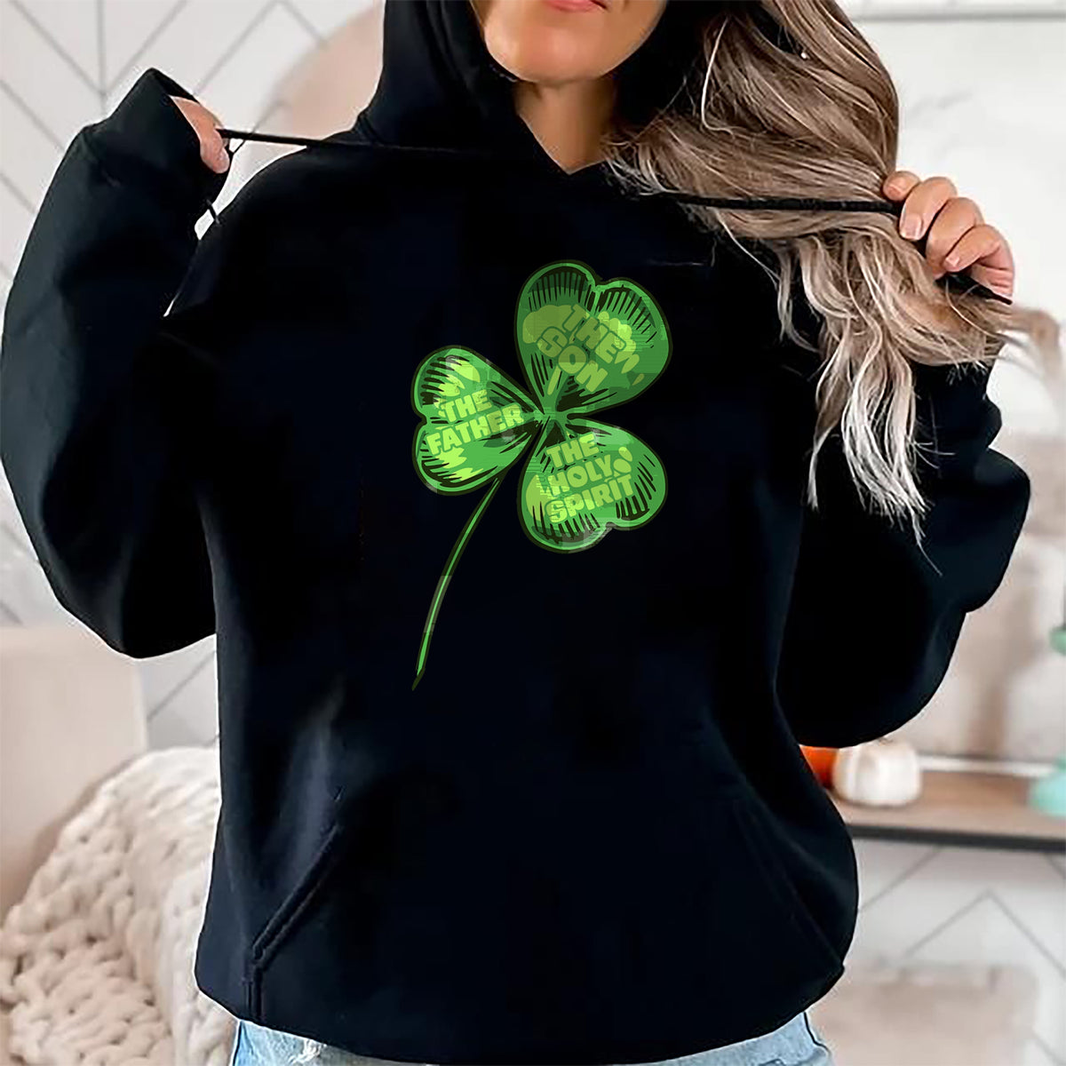 Patrick Day Shirts for Family, Funny Patrick Day shirts, st patrick's day Unisex T-Shirt/Hoodie/Sweatshirt HLT00 - The Father Son Holy Spirit Shamrock St Patrick Day T-Shirt