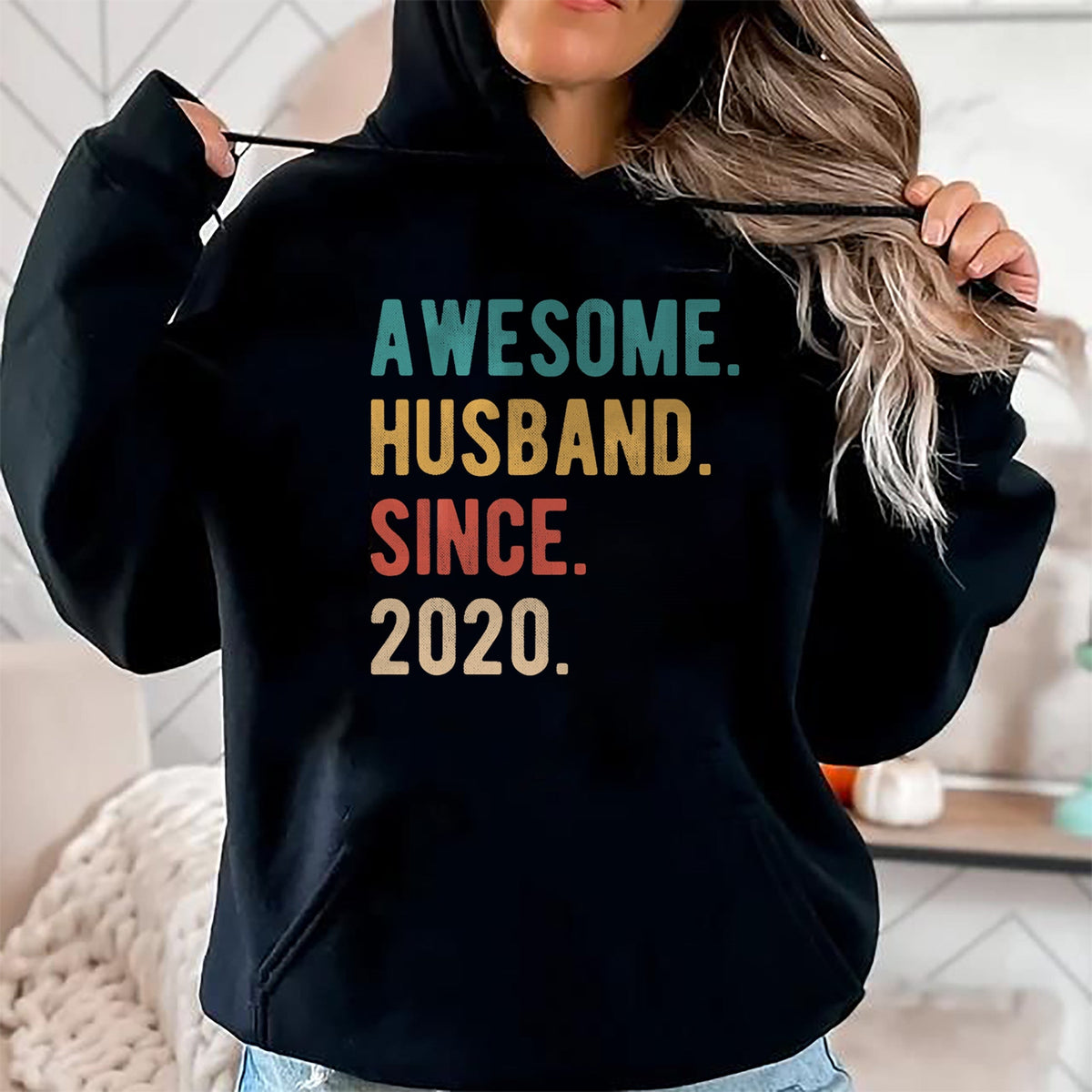 Best Wife Shirt, Wife and Husband Unisex T-Shirt/Hoodie/Sweatshirt HLT00 - 4th Year Wedding Anniversary Epic Awesome Husband Since 2020 T-Shirt