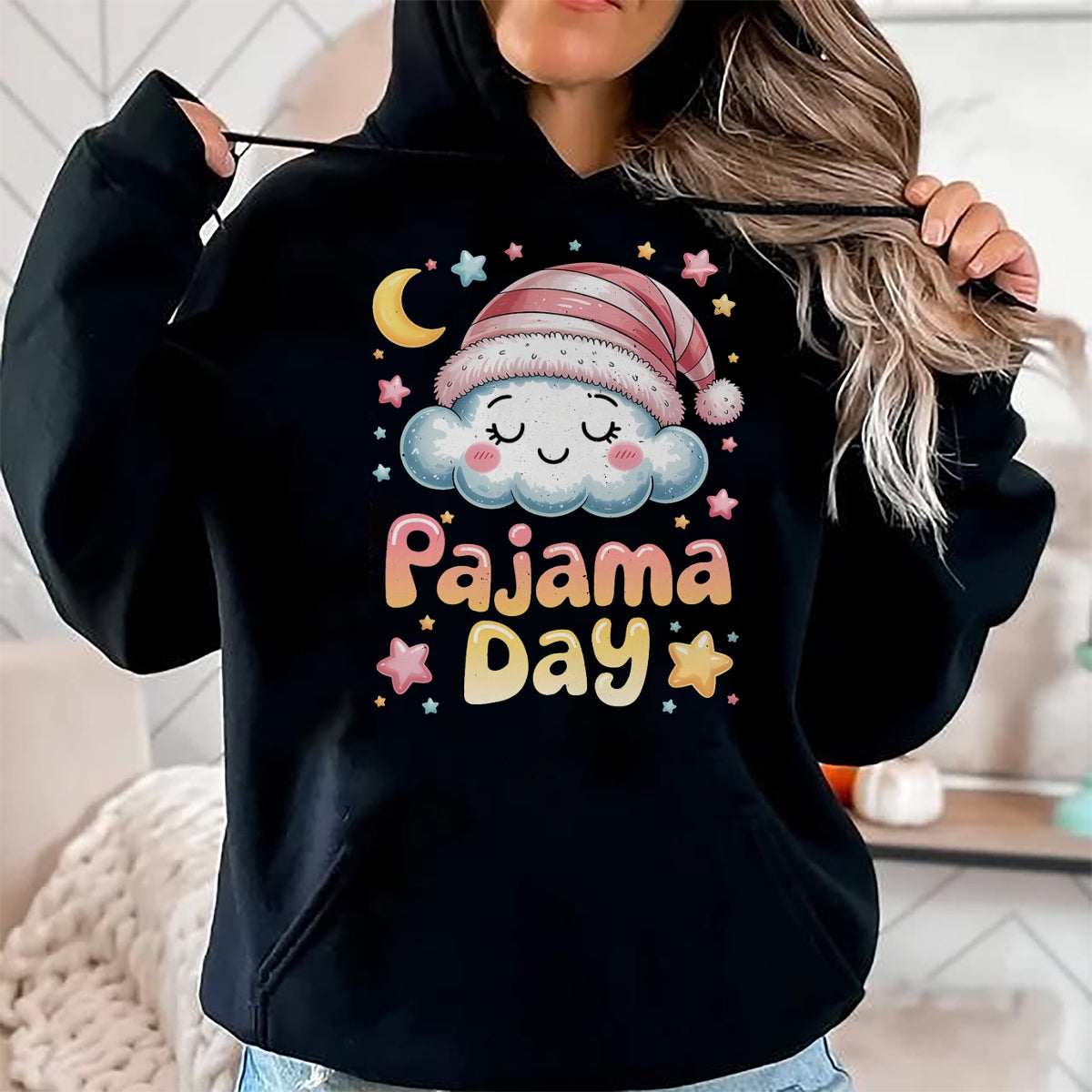 Best Teacher Shirt, Funny Teacher UnisexT-Shirt/Hoodie/Sweatshirt HLT00 - Pajama Day School Spirit Week Fun Cloud Teacher Student T-Shirt