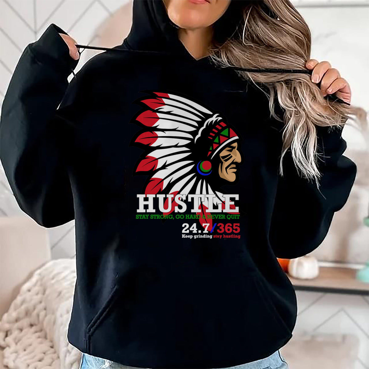 Native American T-Shirts, Vintage Native American Unisex T-Shirt/Hoodie/Sweatshirt HLT00 - Hustle 247 Gang Clothing Native American Men Gift