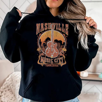 Guitar Lover Shirt, Funny Guitar UnisexT-Shirt/Hoodie/Sweatshirt HLT00 - Nashville Tennessee Guitar Country Music City Guitarist Gift T-Shirt