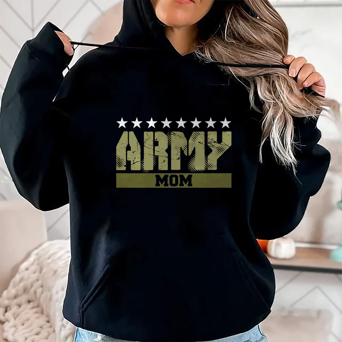 Gift for Mom Shirt, Funny Mom Unisex T-Shirt/Hoodie/Sweatshirt HLT00 - Proud Army Mom Shirt  US Army Mom t shirt Gift