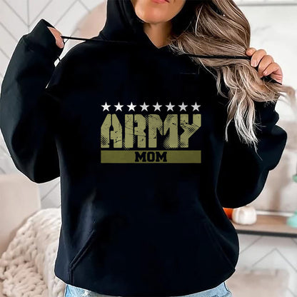 Gift for Mom Shirt, Funny Mom Unisex T-Shirt/Hoodie/Sweatshirt HLT00 - Proud Army Mom Shirt  US Army Mom t shirt Gift