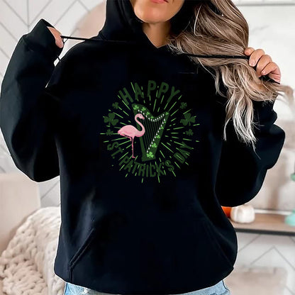 Patrick Day Shirts for Family, Funny Patrick Day shirts, st patrick's day Unisex T-Shirt/Hoodie/Sweatshirt HLT00 - Irish Flamingo Green Saint Patrick Day Lucky st pattys Party T-Shirt