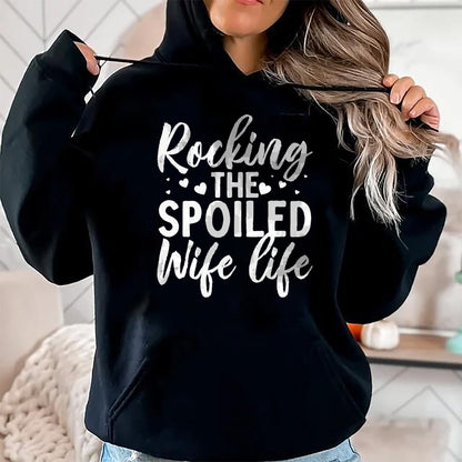 Best Wife Shirt, Wife and Husband Unisex T-Shirt/Hoodie/Sweatshirt HLT00 - Gift for wife T shirt, spoiled wife   Funny Spoiled Wife Art For Women Girls Husband Spoiled Wife Pr (17)
