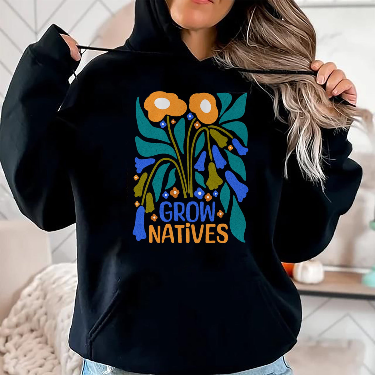 Native American T-Shirts, Vintage Native American Unisex T-Shirt/Hoodie/Sweatshirt HLT00 - Grow Natives for Gardeners Who Grow Native Plants